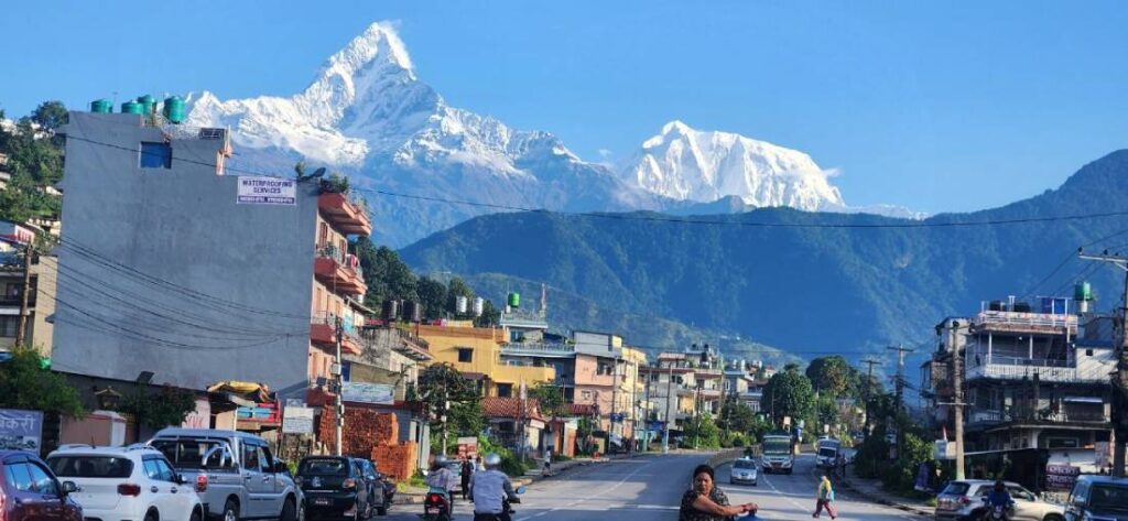 Street view of Pokhara