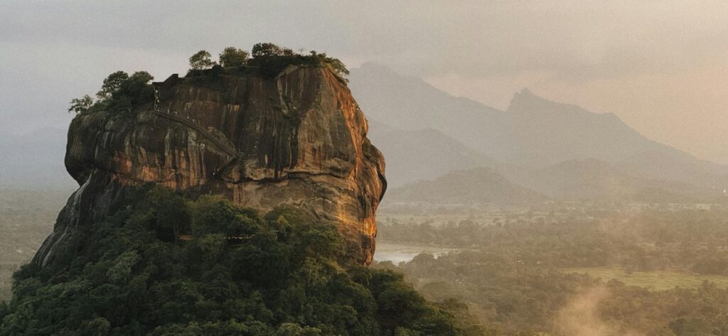 Sri Lanka family tour Sigiriya climb