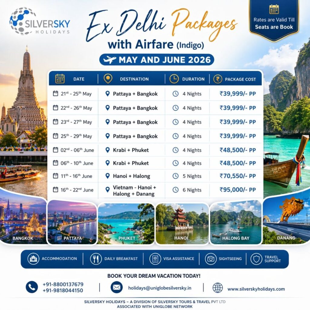 Thailand and Vietnam Tour Packages from Delhi